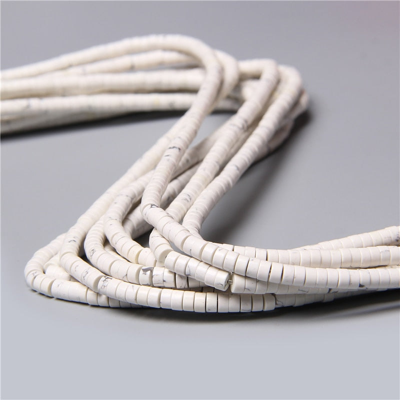 Natural Rondelle Stone Beads Flat Round Jaspers