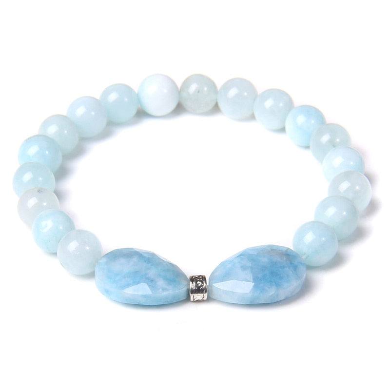 Faceted Natural Reiki Amethysts Butterfly Charm Bracelets