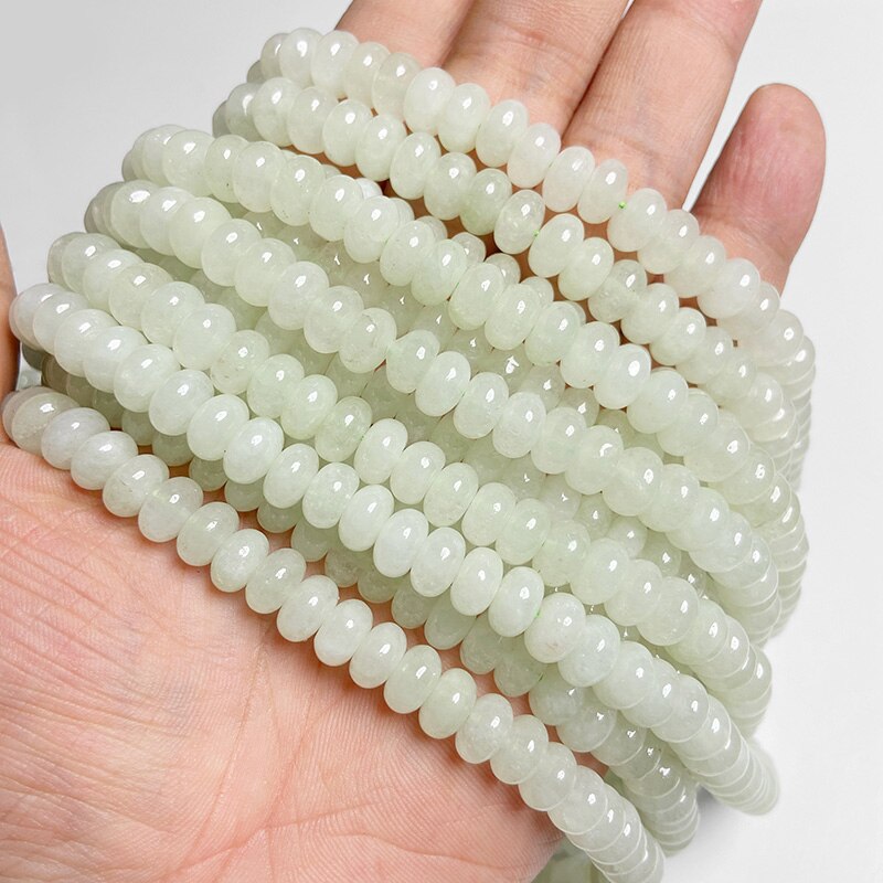 Angelite Jades Chakra Beads Natural Loose Spacer