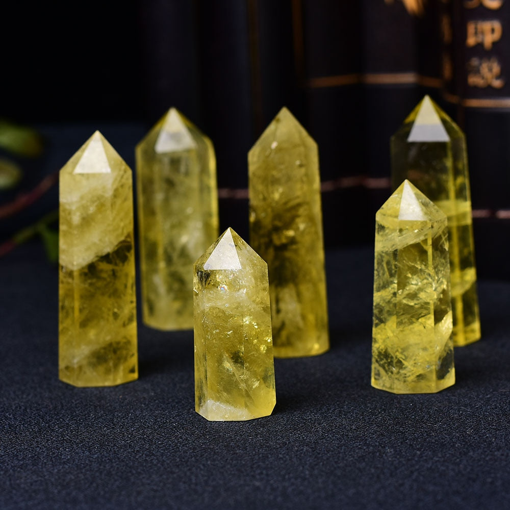 Crystal Point Citrine Healing Obelisk Yellow Quartz