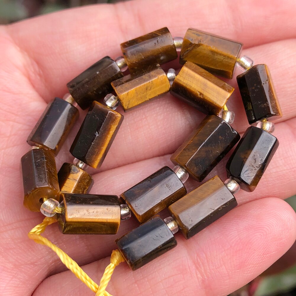Aquamarines Jades Stone Cylinder Loose Beads