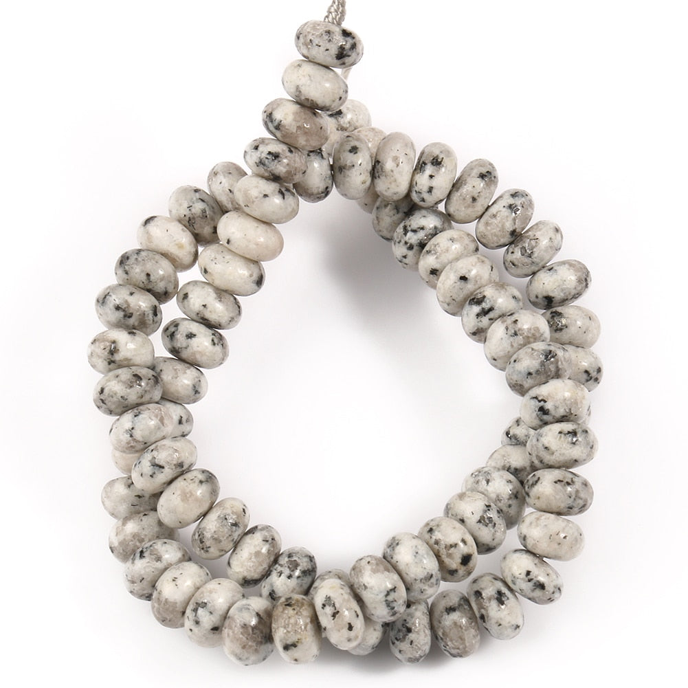 Natural Rondelle Stone Beads 5*8mm Jaspers Angelite