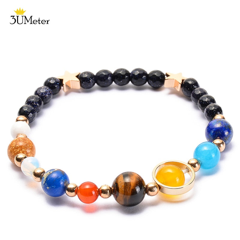 The Eight Planets Bracelets Natural Stone Beads