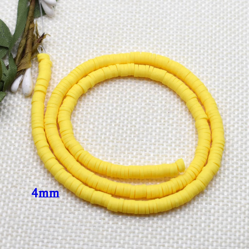 Flat Round Handmade Round Polymer Clay Chip