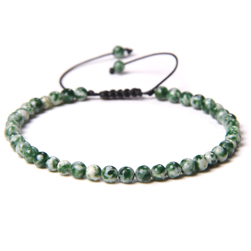 Vintage Natural Stone Bracelet Men Chakras Beads