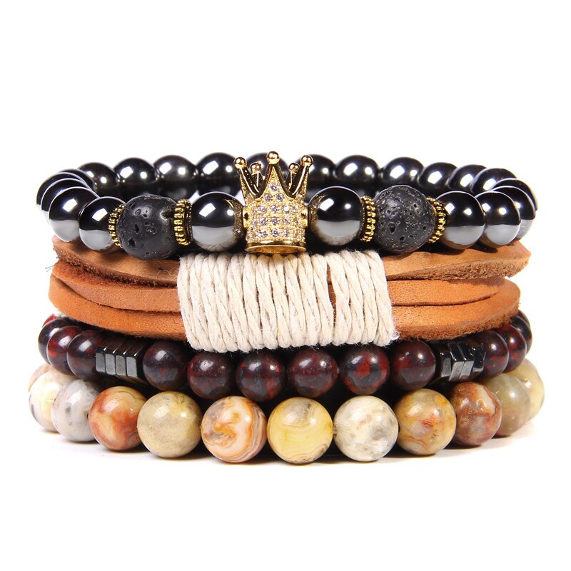 Bracelets Set Natural Healing Energy Labradorite Beads