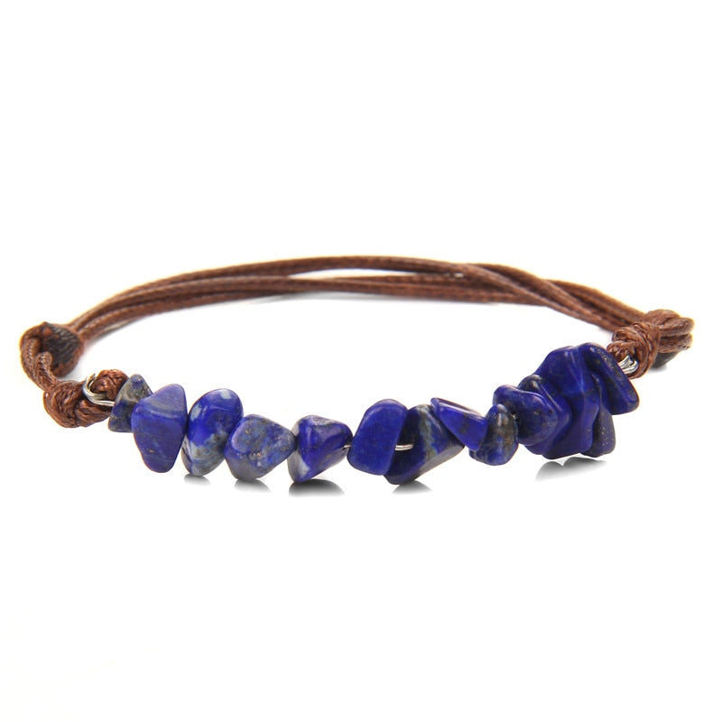 Irregular Natural Crystals Chakras Stone Bracelet