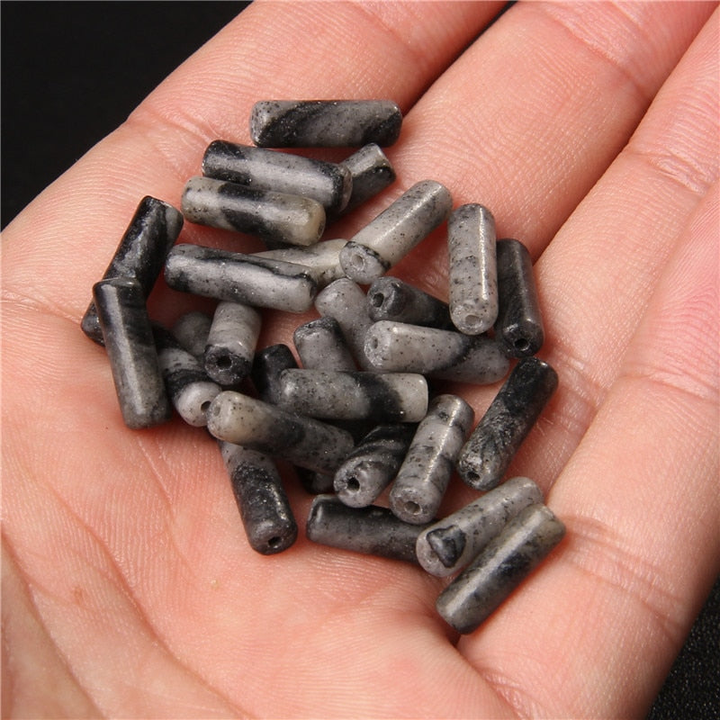 Cylinder Shape Stone Beads Jaspers