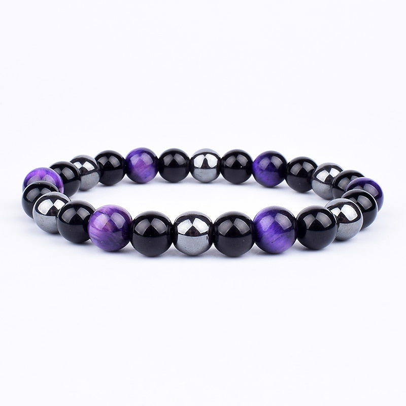 Tiger Eye Obsidian Hematite Beads Bracelets Magnetic