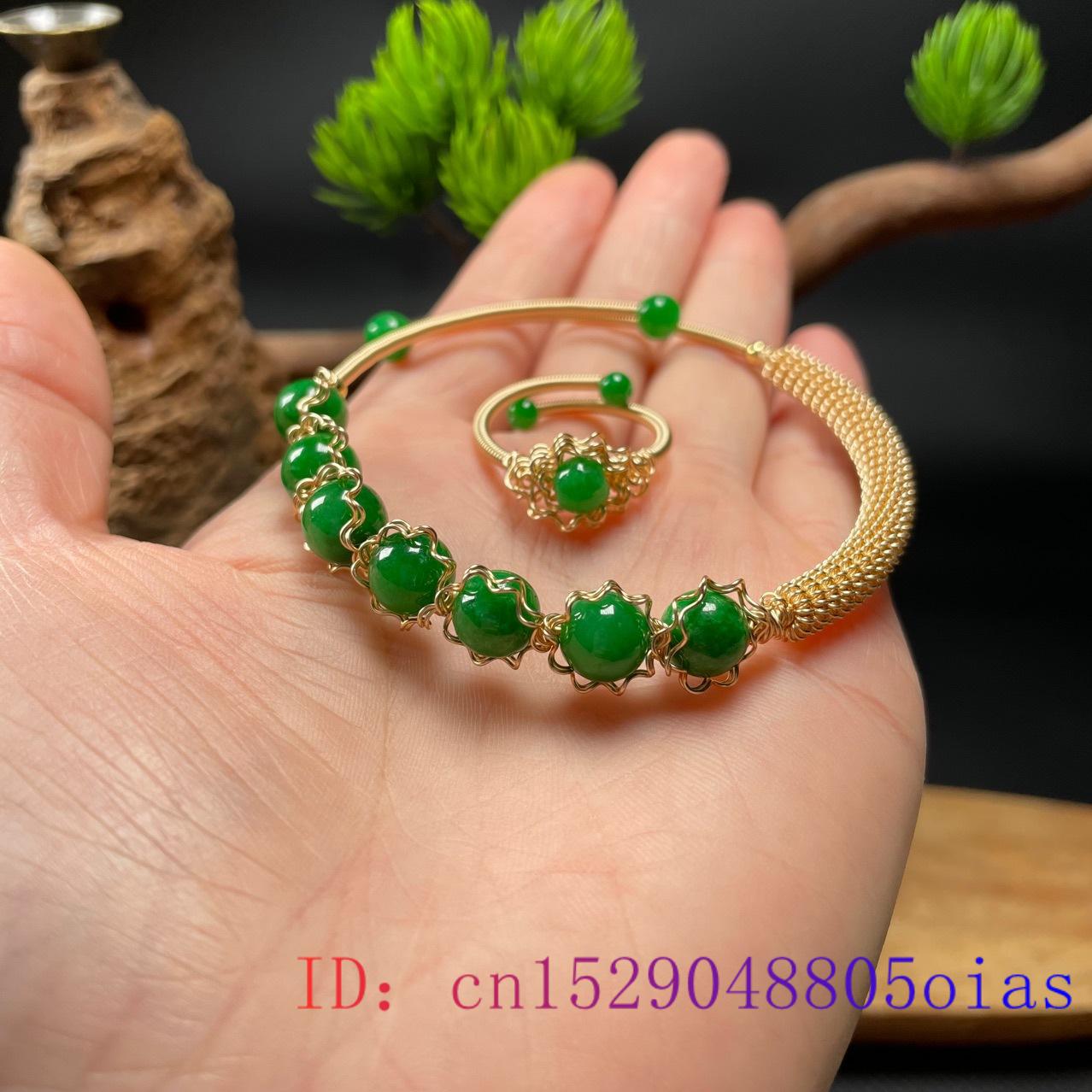 Jade Bracelets for Women Beads Men Ring Gemstone