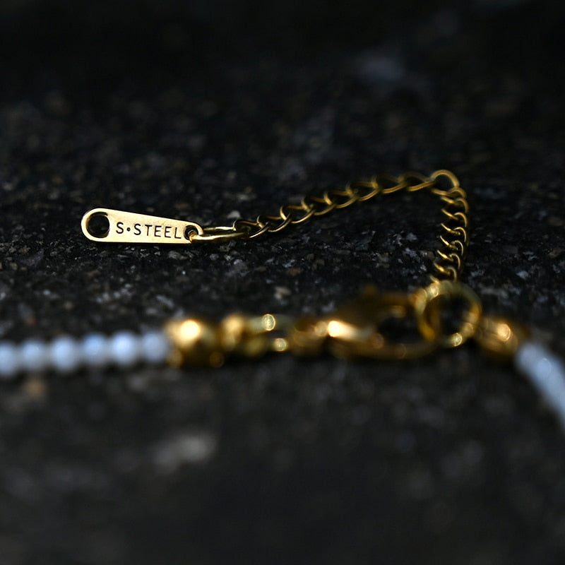 Stainless Steel Initial Heart Necklace for Women