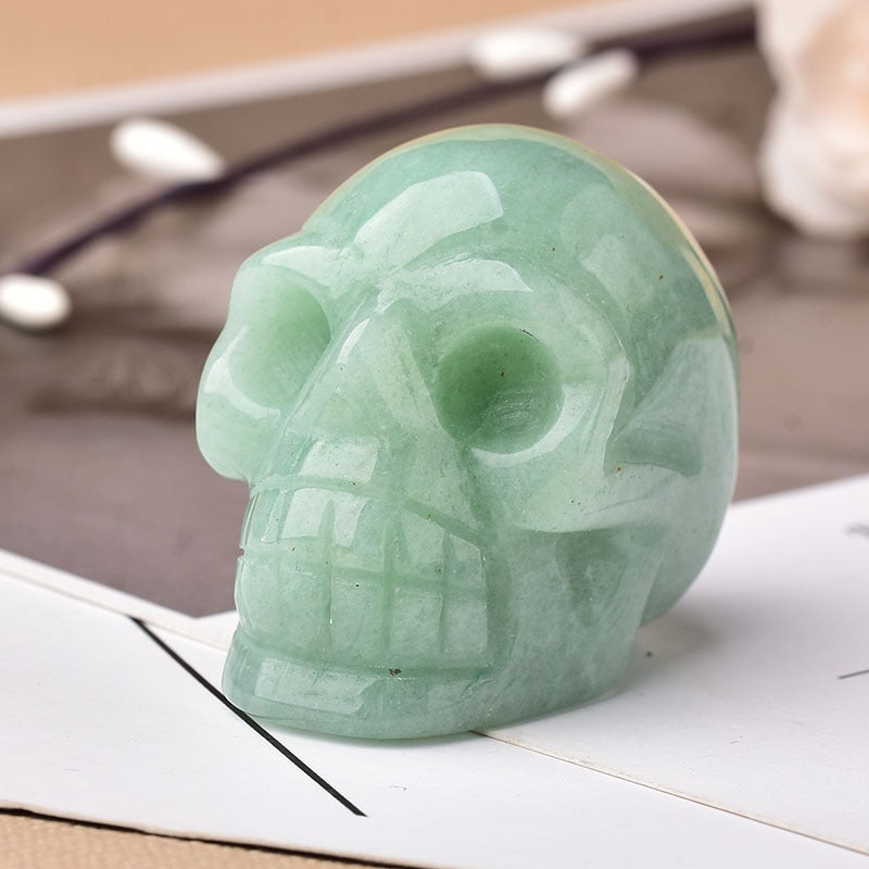 Natural Gemstone Skull Amethyst Tigers