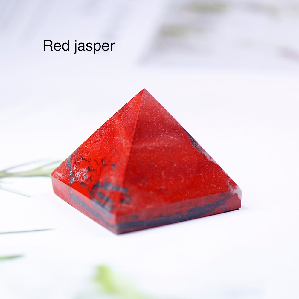 Natural Crystal Pyramid Healing Crystal Crafts Rose