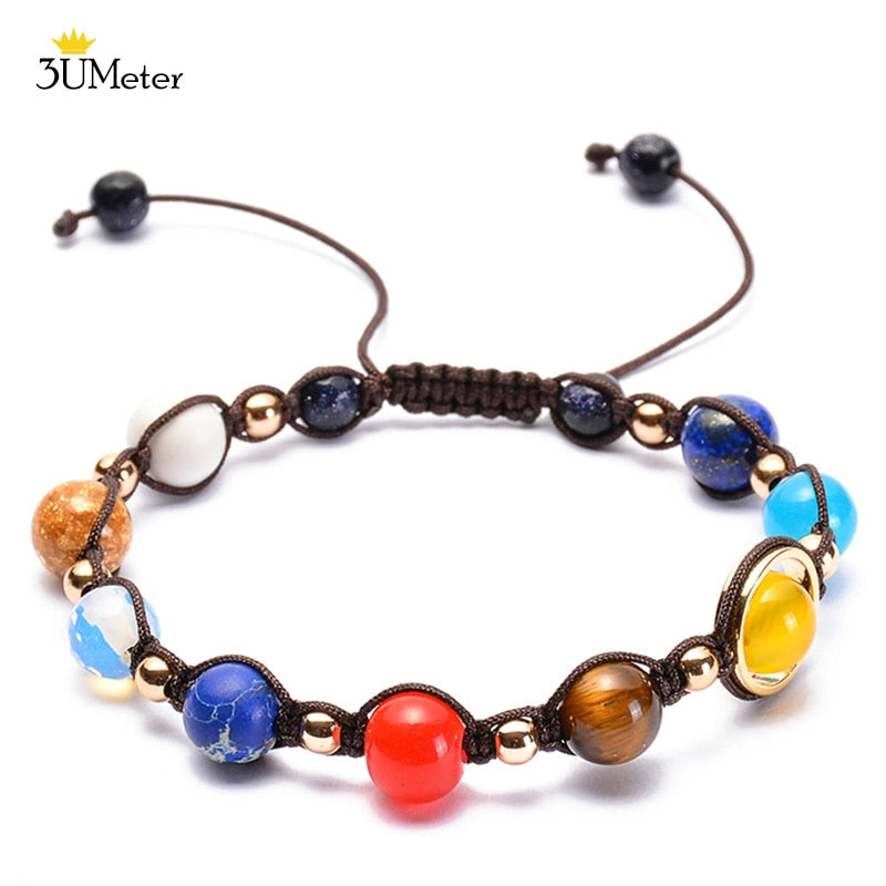 The Eight Planets Bracelets Natural Stone Beads