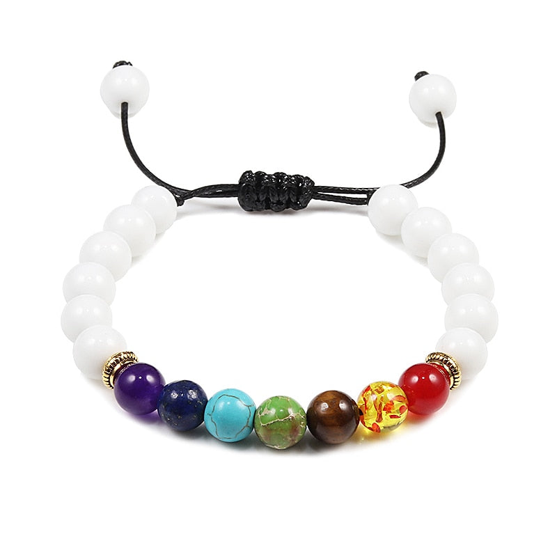 Stone Tiger Eye 7 Chakra Bracelets & Bangles