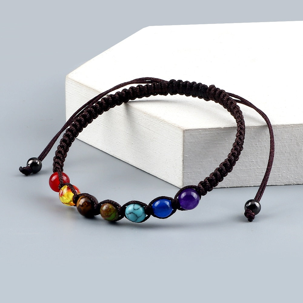Handmade Beads Bracelet 6mm Natural Stone String