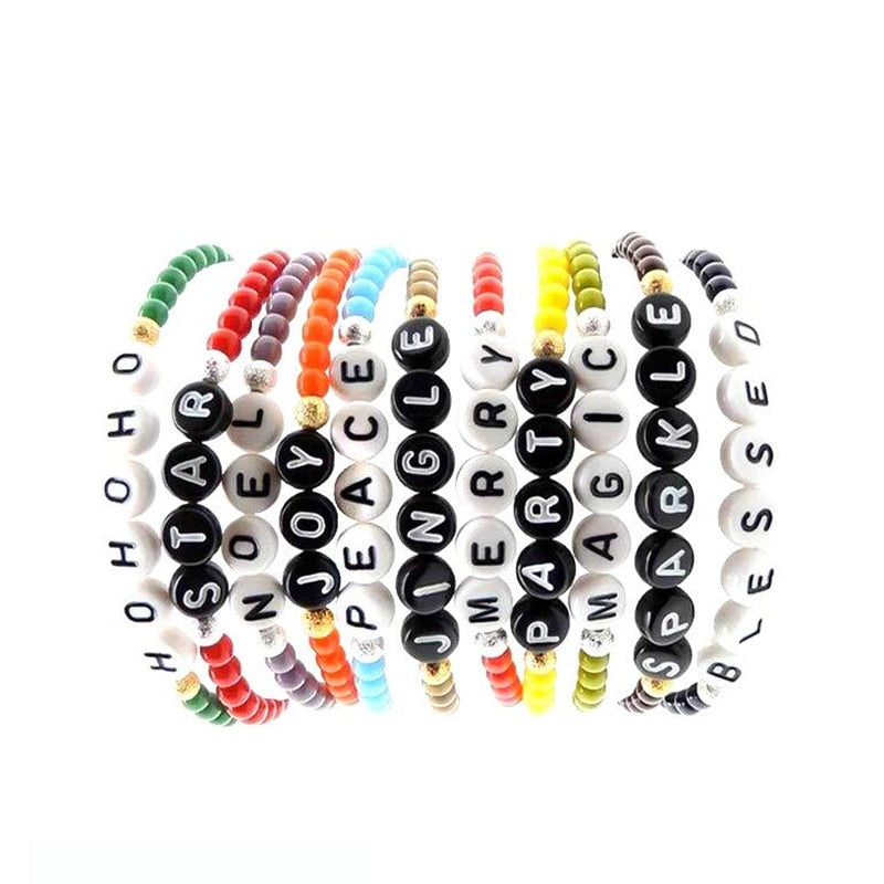Oval Shape Acrylic Spaced Beads Smile Face Beads