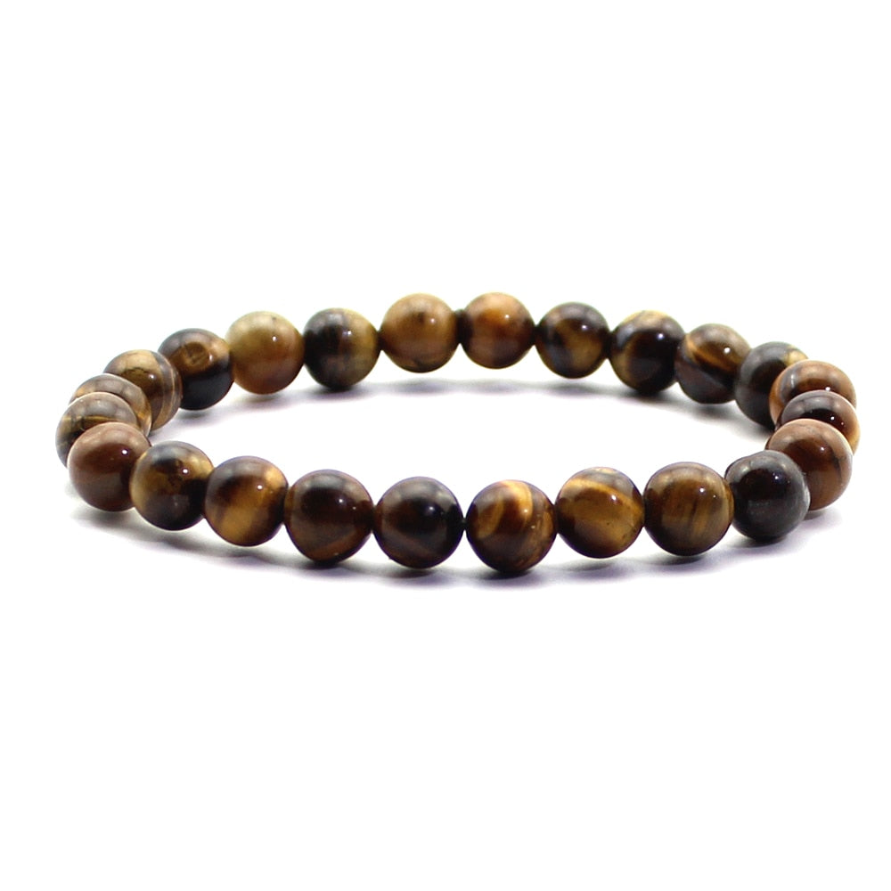 Women Men Natural Stone Quartz Bracelets Tiger Eye
