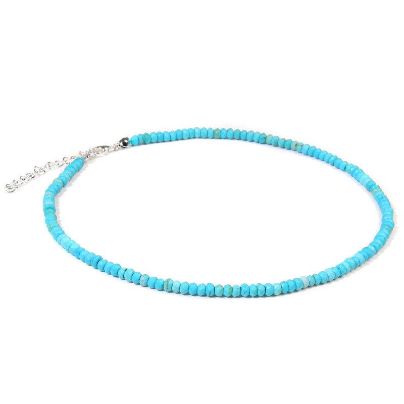 Simple Faceted Gem stone Necklaces For Women Jades