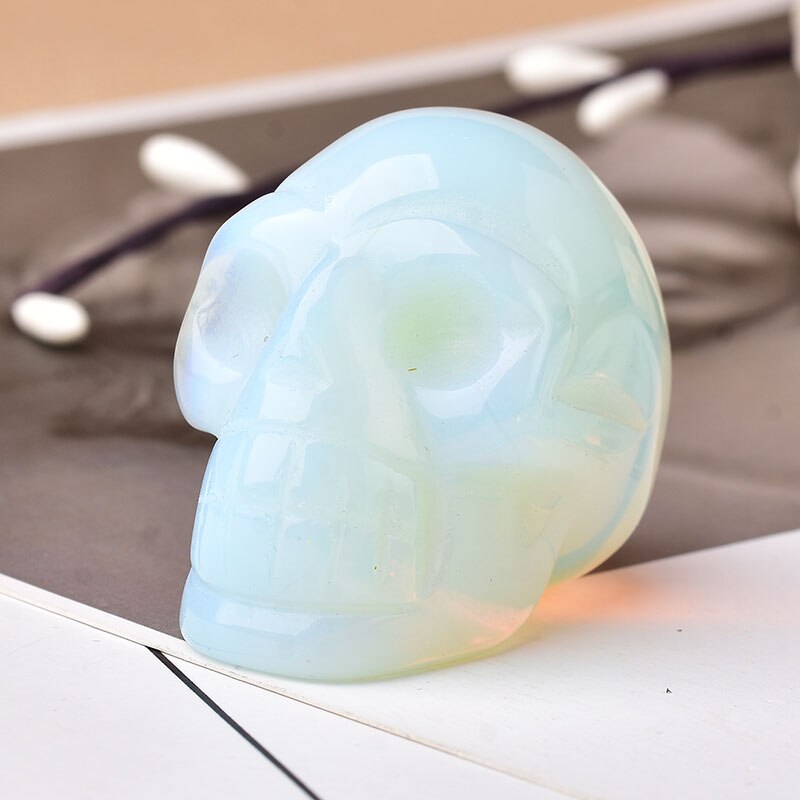 Natural Gemstone Skull Amethyst Tigers