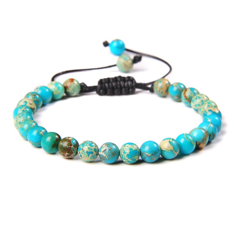 Natural Stone Amethysts 6MM Bead Bracelets