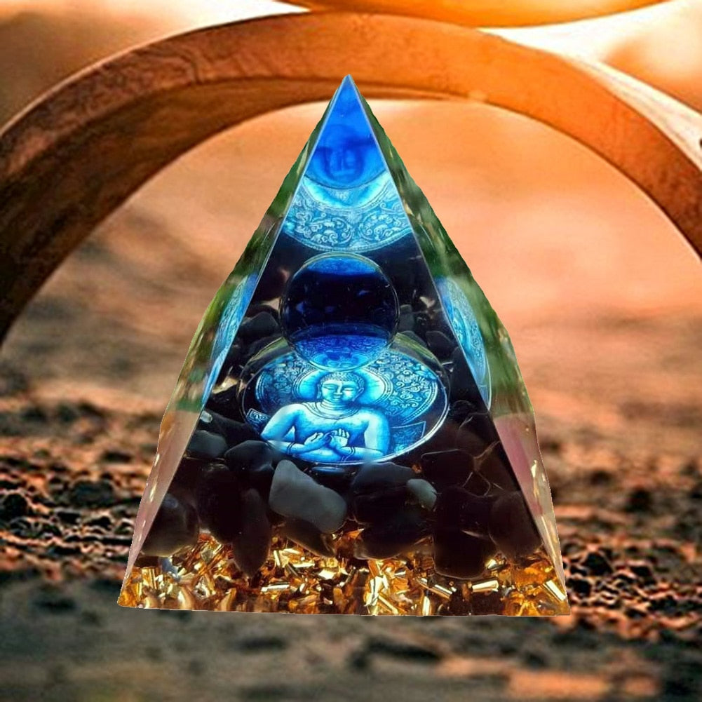Orgonite Pyramid Crystals Natural Stone Orgone