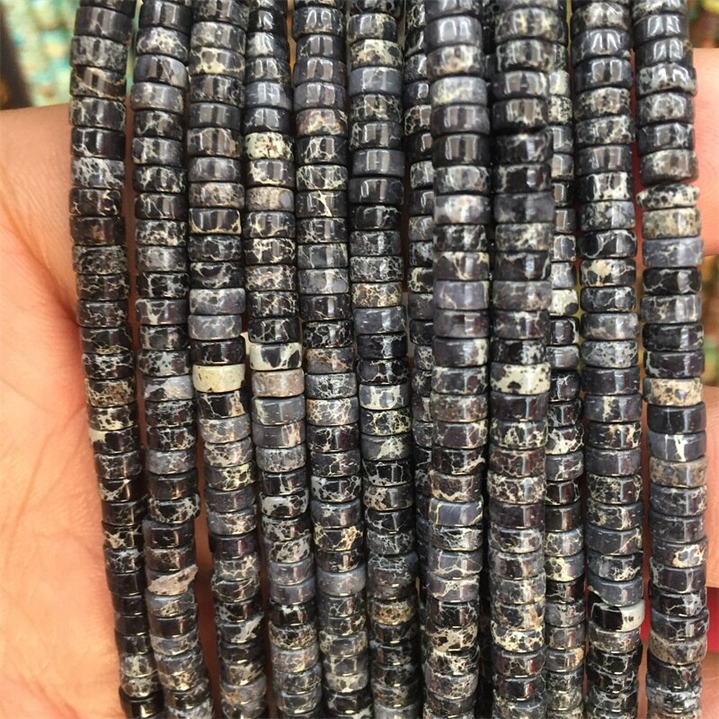 Green Imperial Jasper Turquoise Disc Round Heishi Beads