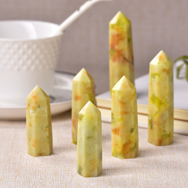 Point Flower Jade Healing Obelisk Quartz