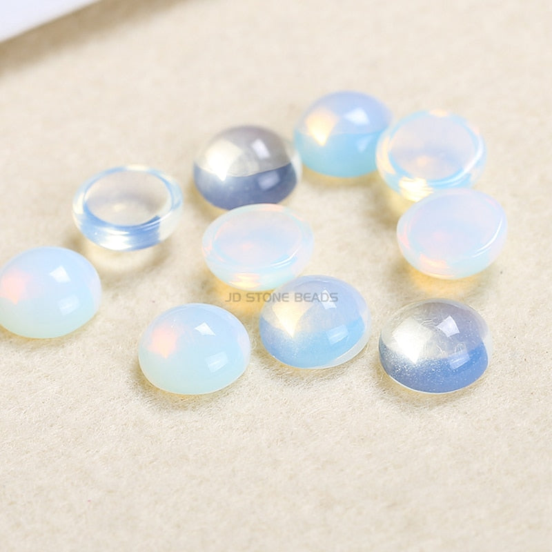 Flat Back Gemstone Mix Colors Natural Stone Cab