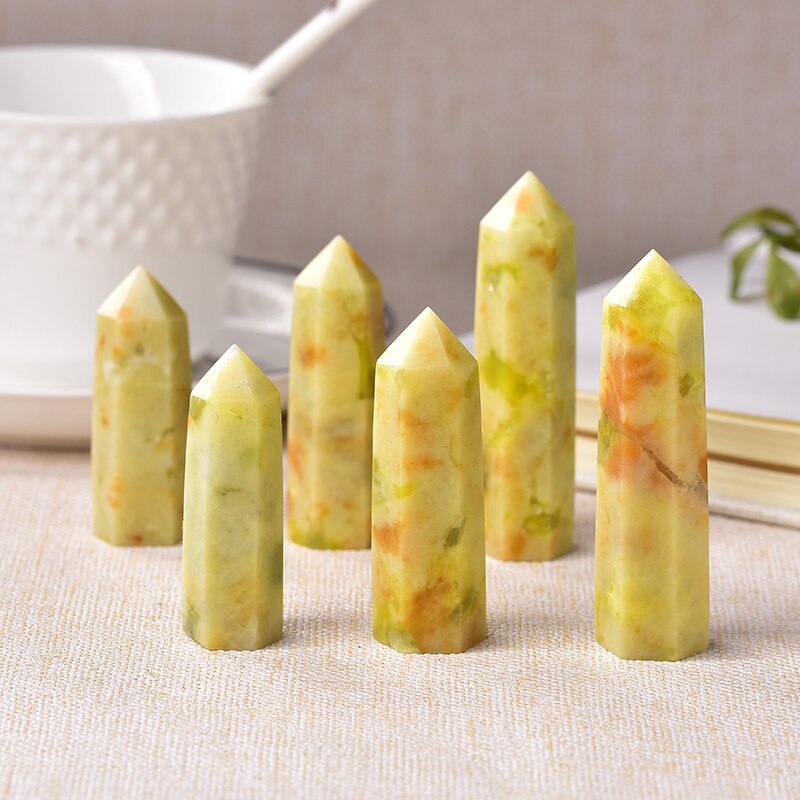 Point Flower Jade Healing Obelisk Quartz