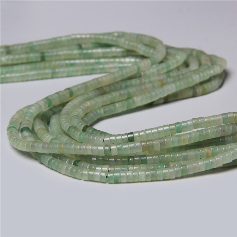 Natural Rondelle Stone Beads Flat Round Jaspers