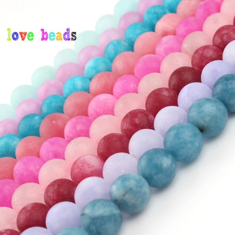 Matte Stone Beads Dull Polish Amazons Jades