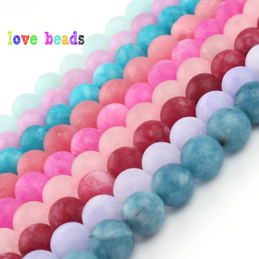 Matte Stone Beads Dull Polish Amazons Jades