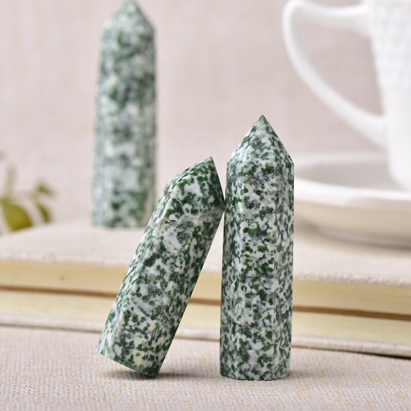 Natural Crystal Stones QingHai Jade Green