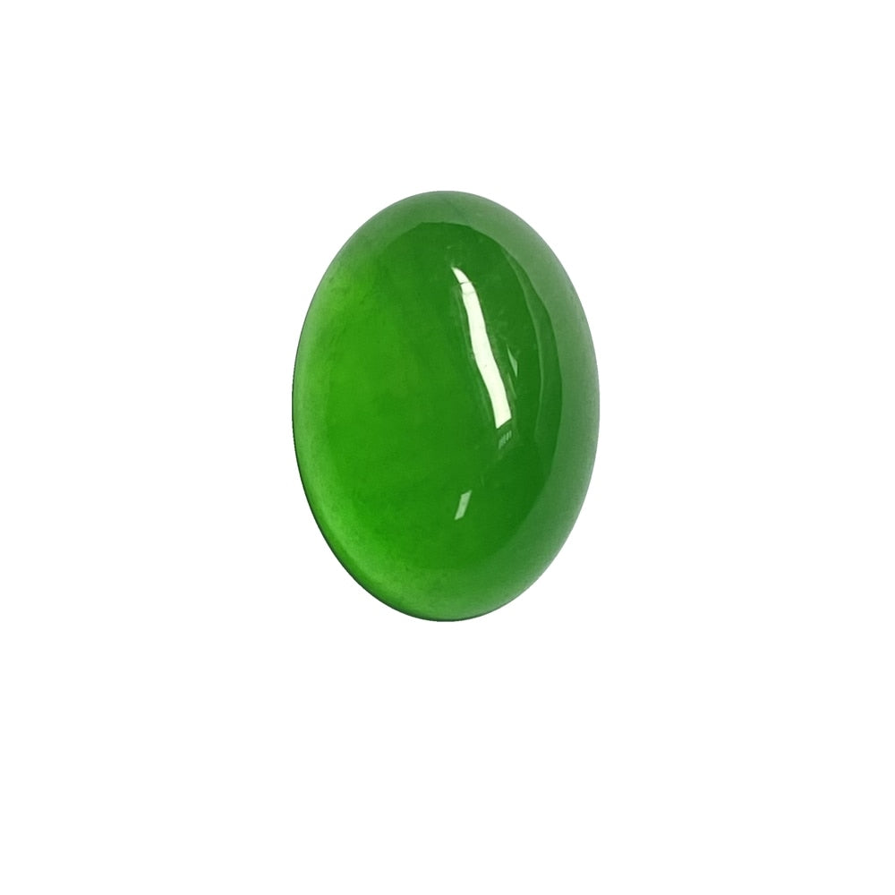 Oval Big Size Flatback Natural Jade Stone