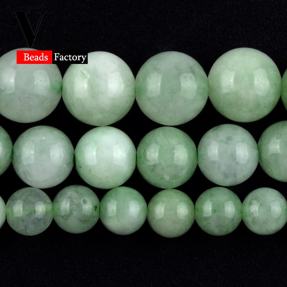 Burma Jades Natural Stone Round Spacer Beads