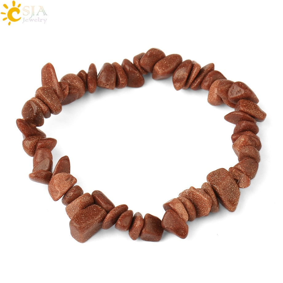 Irregular Chips Natural Stone Bracelet Asymmetry
