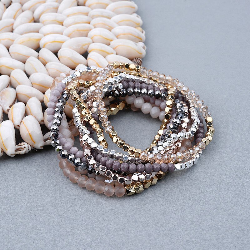 Natural Crystal Bracelets Delicate Beaded
