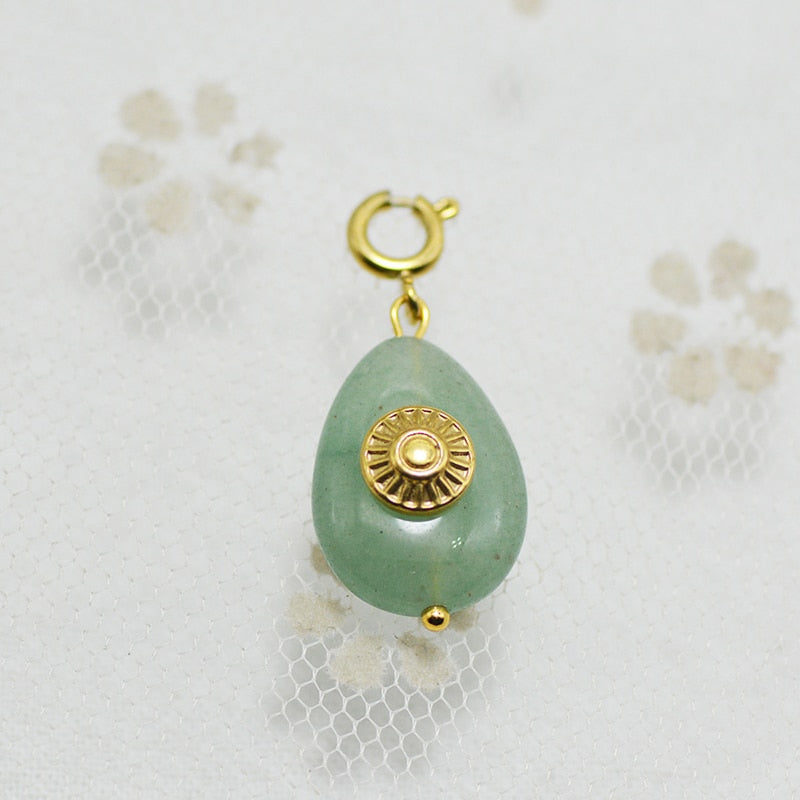 Star & Eye Natural Stone Charm Necklaces