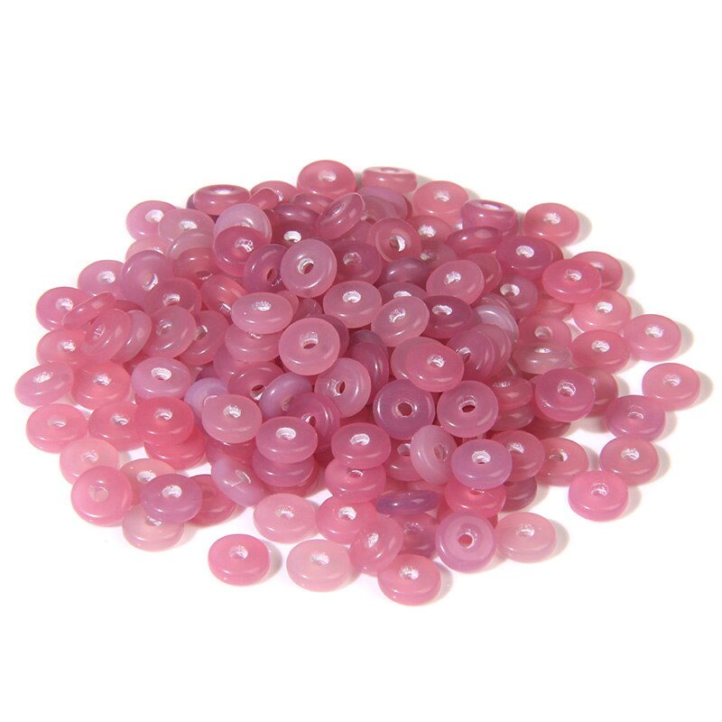 Natural Stone Slice Bead Agates Jades Flat Spacer
