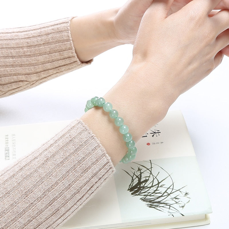 JD Yellow/Pink/Red Green Aventurine Women Bracelets