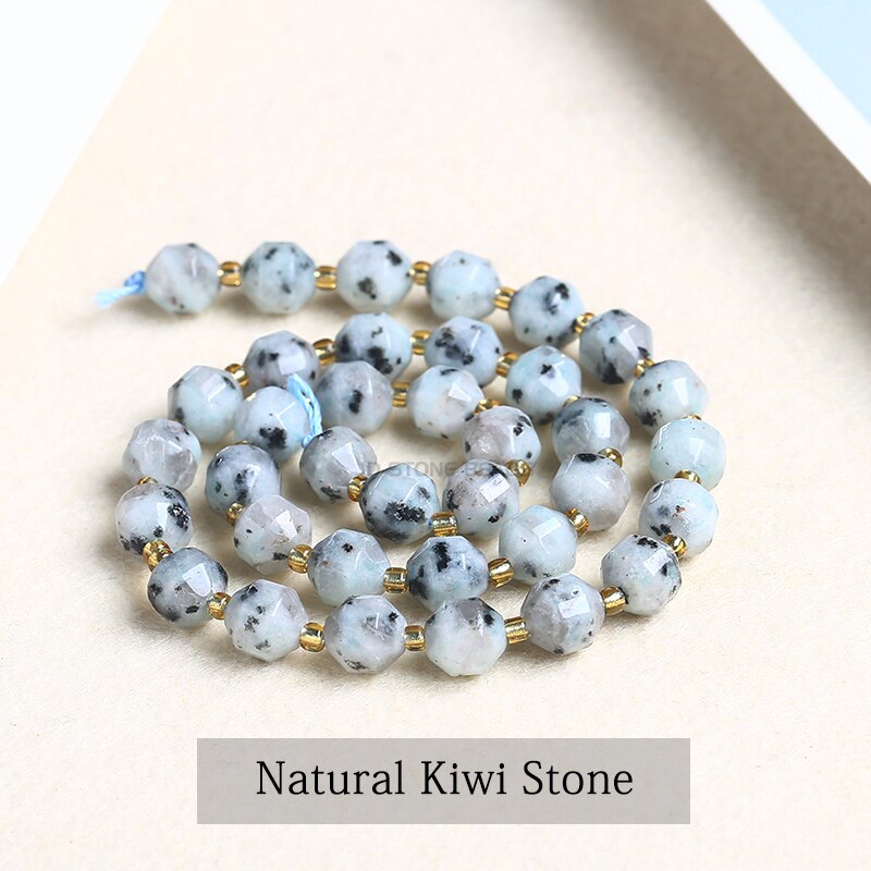 Natural Olive Beads Jasper Opal Howlite Lepidolite Stone