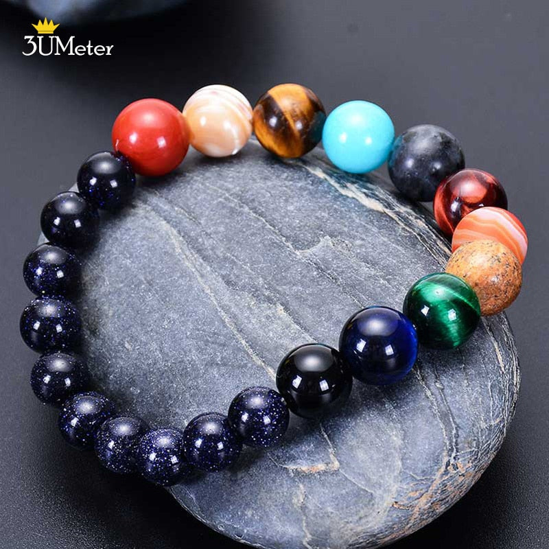 The Eight Planets Bracelets Natural Stone Beads