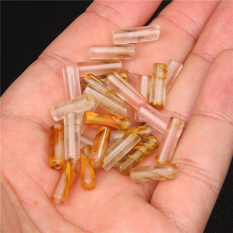 Cylinder Shape Stone Beads Jaspers
