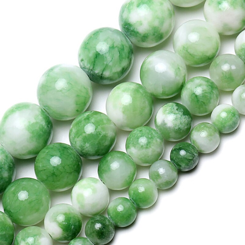 Natural Pink Green Persian Jades Stone Beads