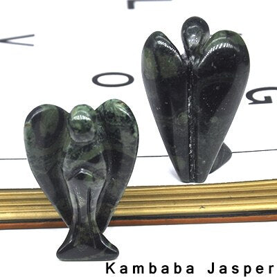 Lucky Angel Figurine Natural Stone And Crystals