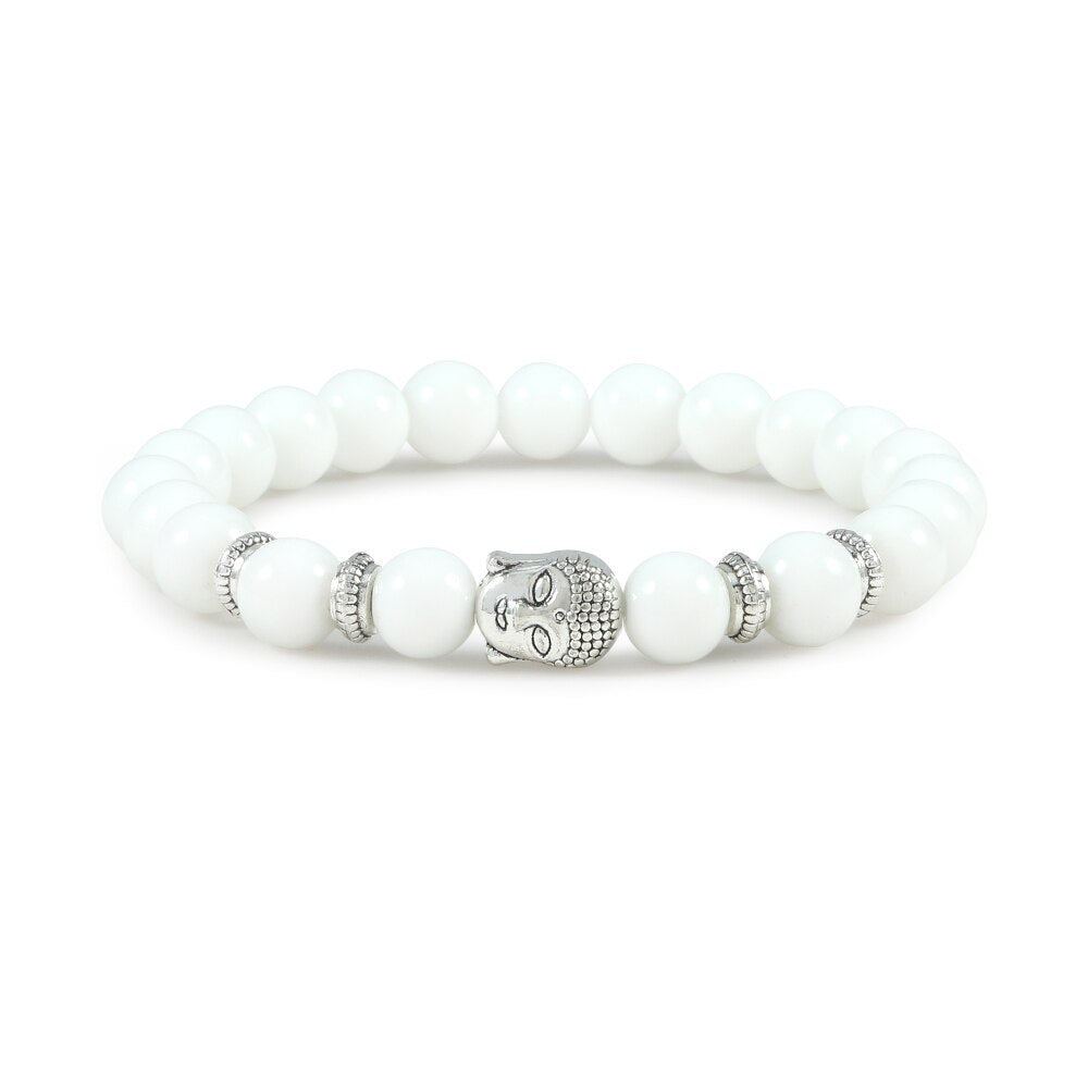 Reiki Tiger Eyes Beaded Buddha Bracelet Natural Stone