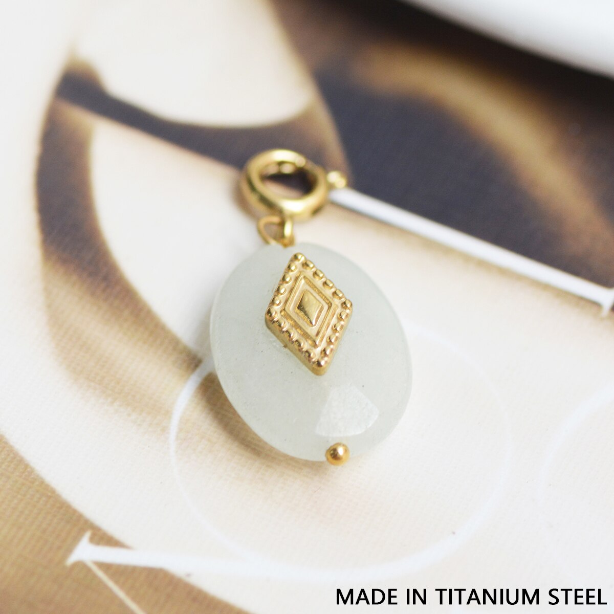 Star & Eye Natural Stone Charm Necklaces