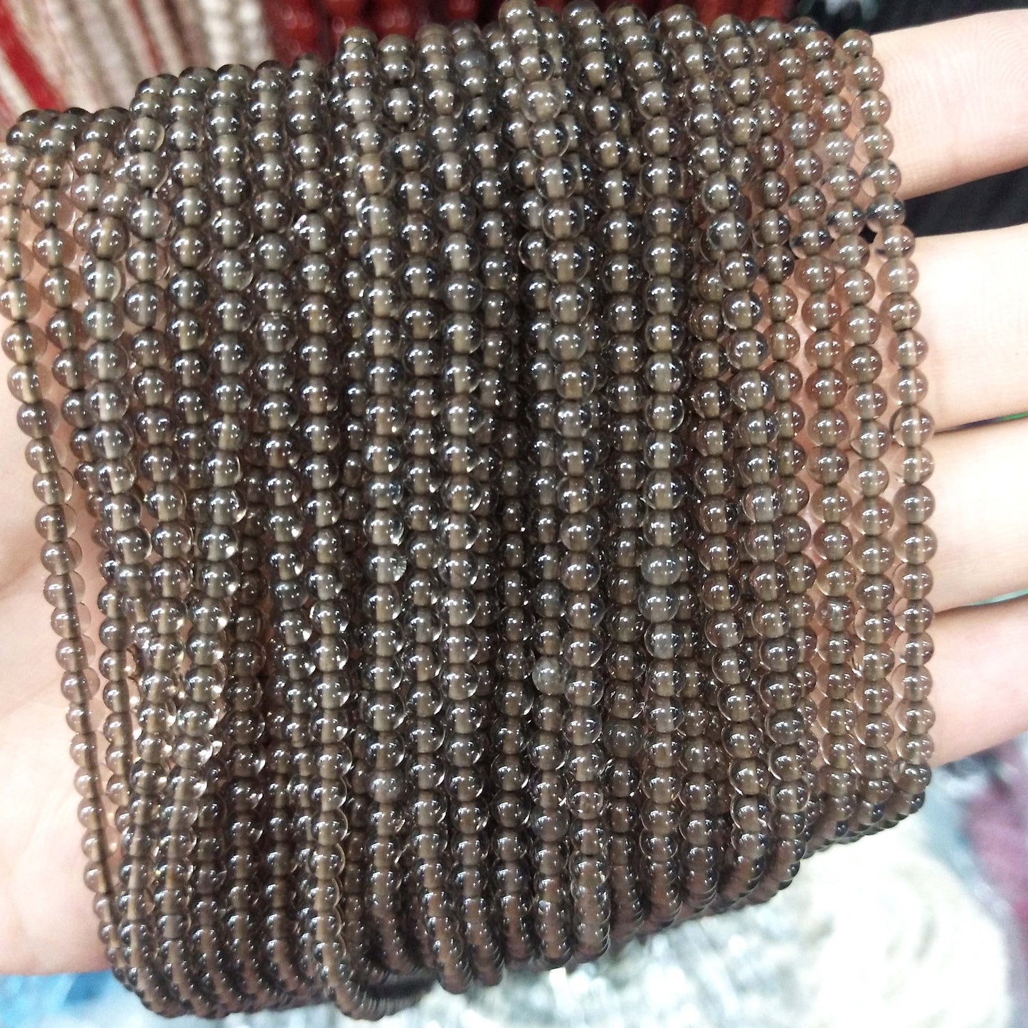 Natural Stone 2MM 3MM Round Beads Tourmaline