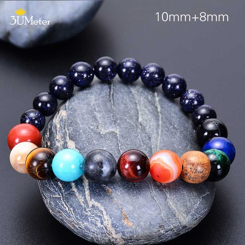 The Eight Planets Bracelets Natural Stone Beads